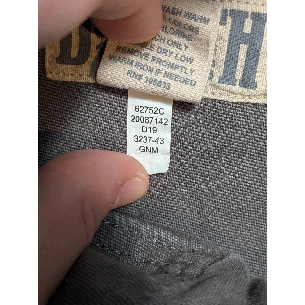 Duluth Trading Men's 38x30 Olive Green Flex Fire Hose Canvas Workwear Pants